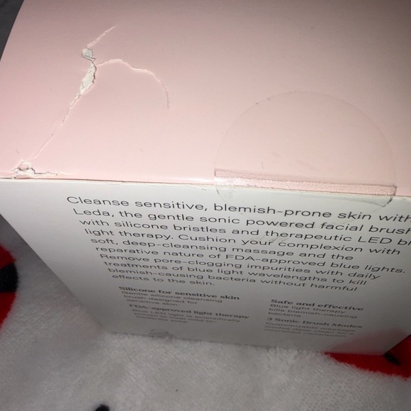 NIB VANITY PLANET Anti-Aging Leda Blue LED Sonic Facial Brush - "New" - Picture 5 of 8